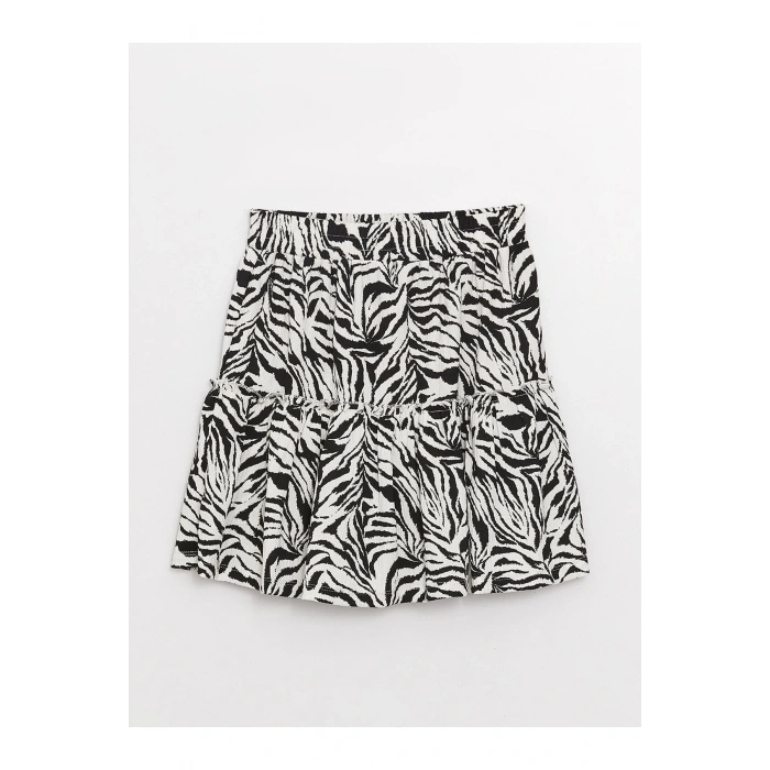 Lcw Casual Beli Lastikli Çiçekli Kadın Şortlu Etek