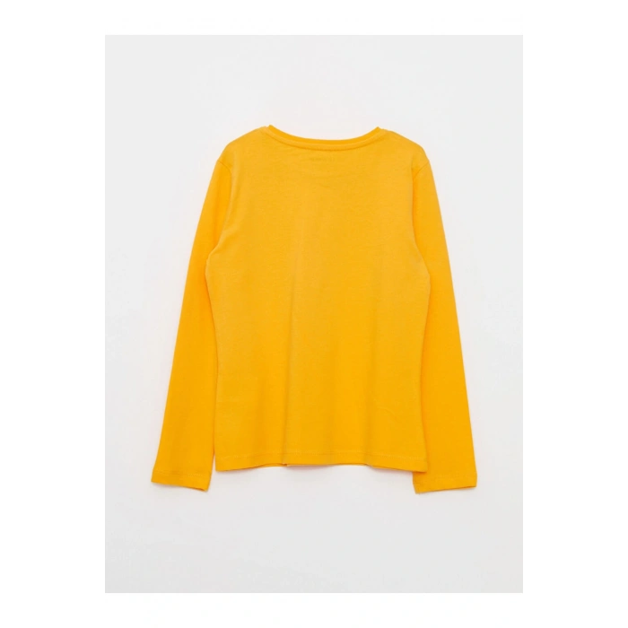 Bisiklet Yaka Basic Uzun Kollu Kız Çocuk Tişört