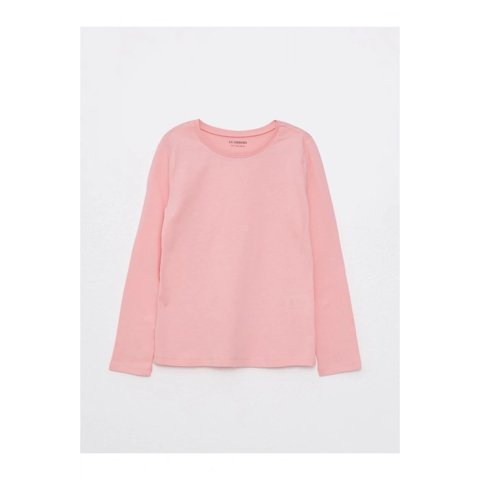 Bisiklet Yaka Basic Uzun Kollu Kız Çocuk Tişört