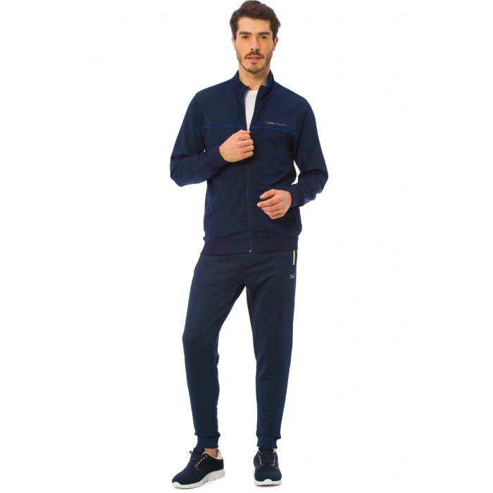 Erkek Lacivert Fermuarlı Sweatshirt 7KG130Z8