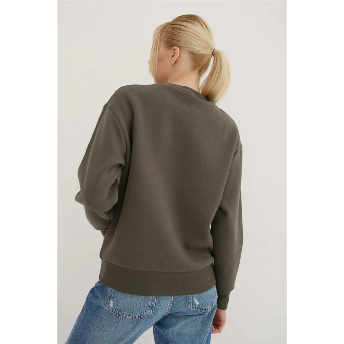 Baskılı Sweat Füme