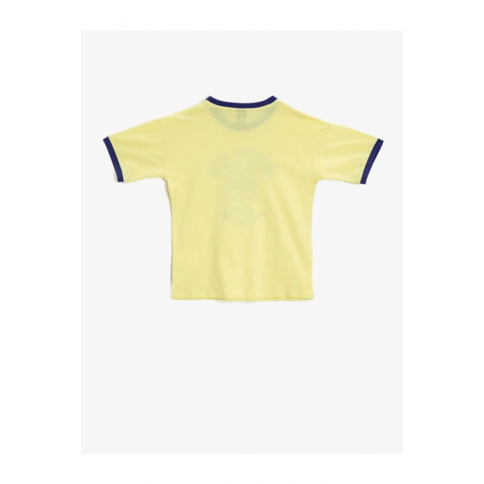 Erkek Çocuk Bisiklet Yaka Kisa Kollu Pamuklu T-Shirt