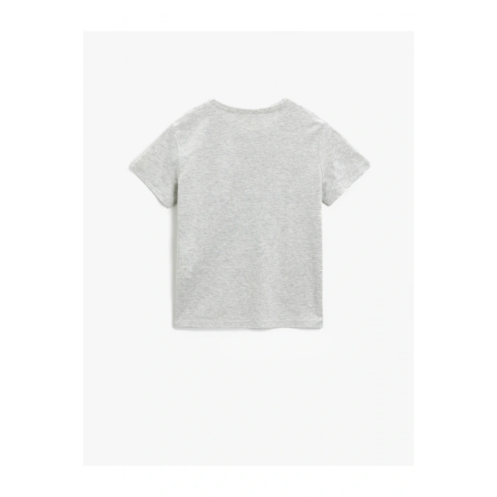 Motosiklet Baskılı Kısa Kollu Tişört