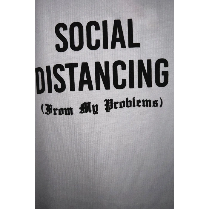 Kadın Yarasa Kol Baskılı Boyfriend Tshirt