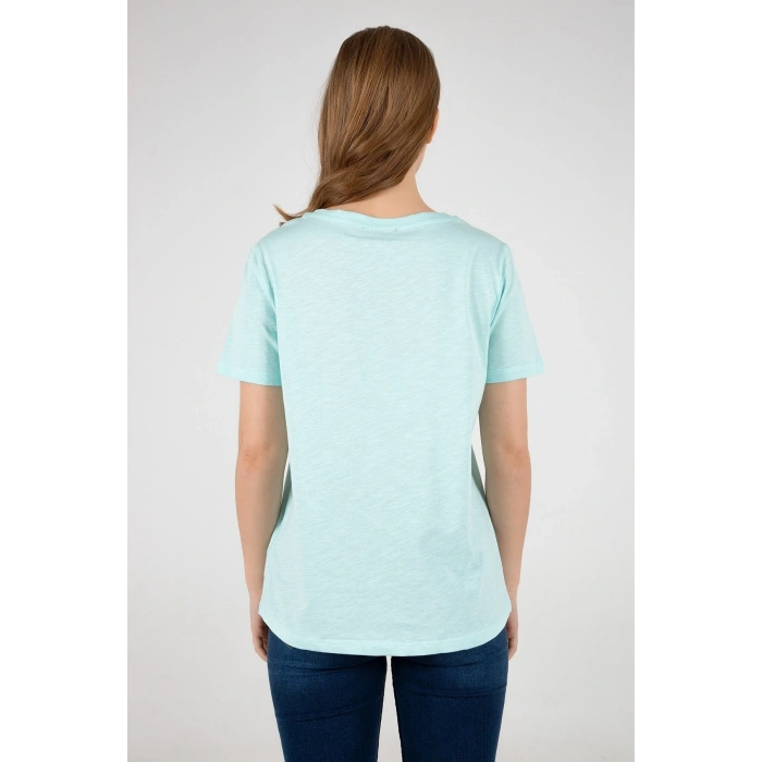 Kadın V Yaka Tshirt