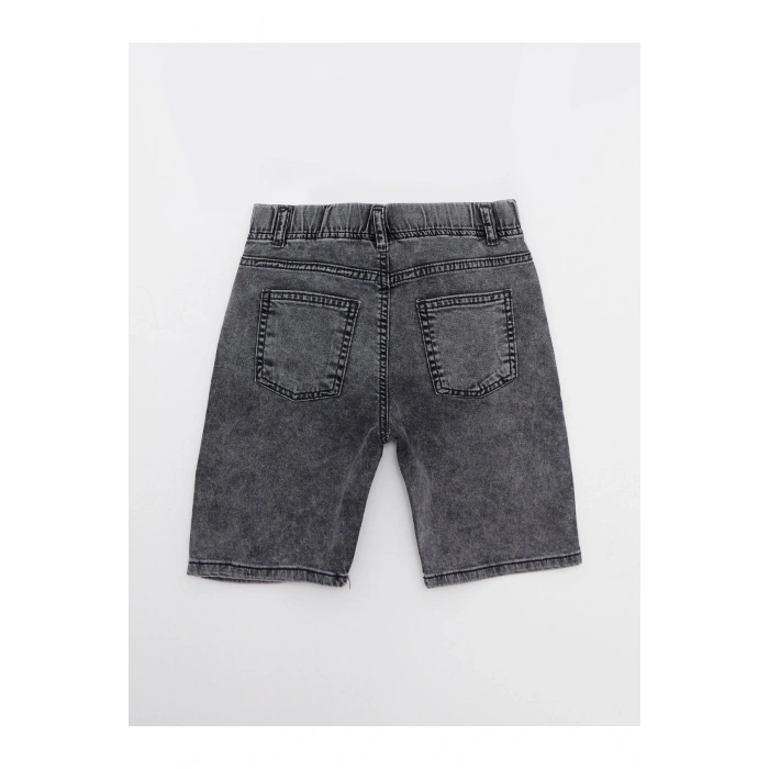 LCW Kids Beli Lastikli Erkek Çocuk Jean Şort