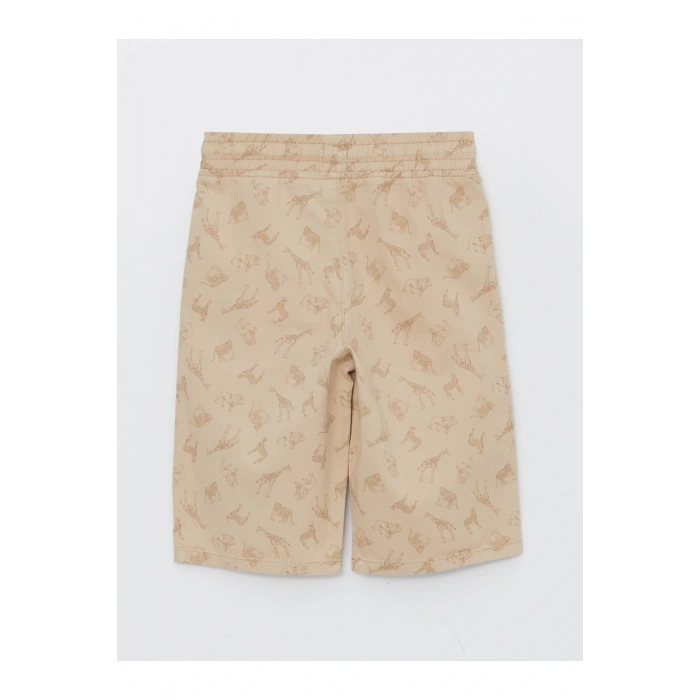 Lcw Kids Beli Lastikli Baskılı Erkek Çocuk Bermuda