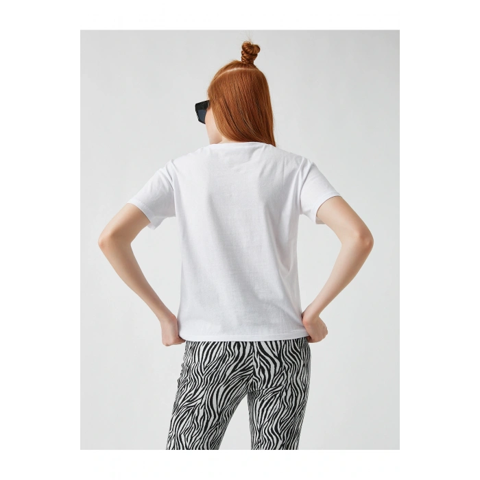 Kadın Ekru Tshırt 2SAL10202IK