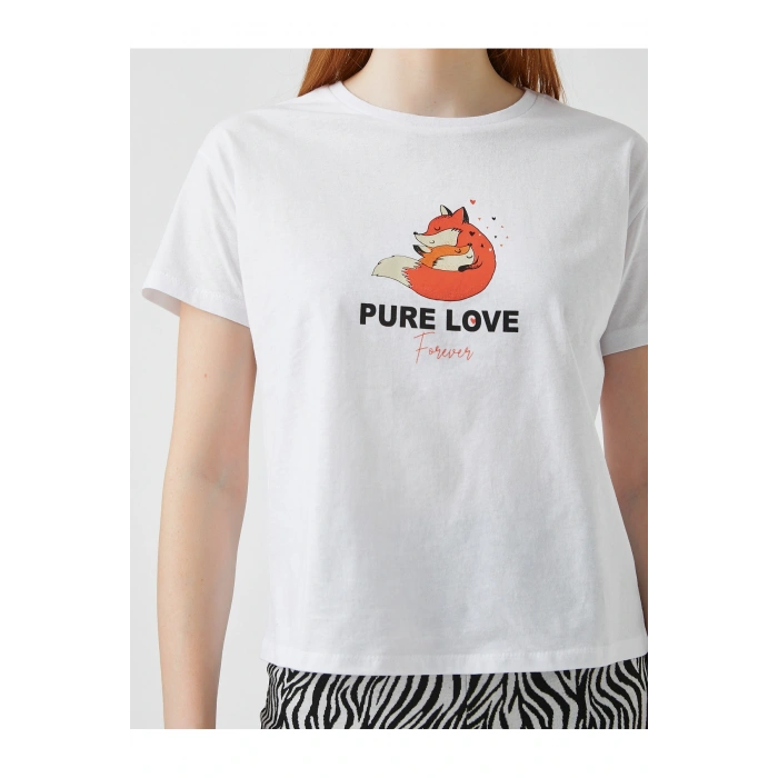 Kadın Ekru Tshırt 2SAL10202IK