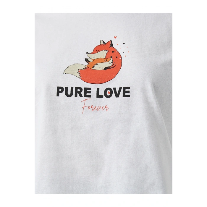 Kadın Ekru Tshırt 2SAL10202IK