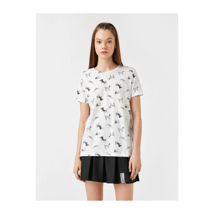 Baskılı Kısa Kollu Tişört