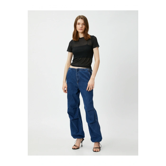 Transparan Tişört Kısa Kollu