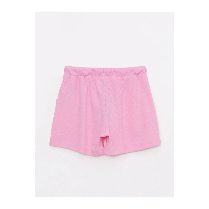 Beli Lastikli Basic Kız Çocuk Şort