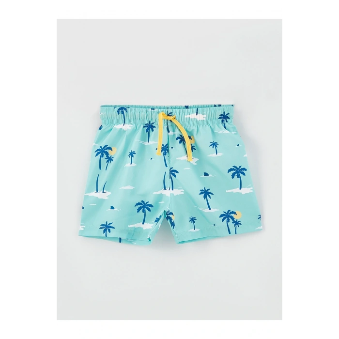 Bisiklet Yaka Baskılı Erkek Bebek Atlet Ve Deniz Şortu 2li Takım