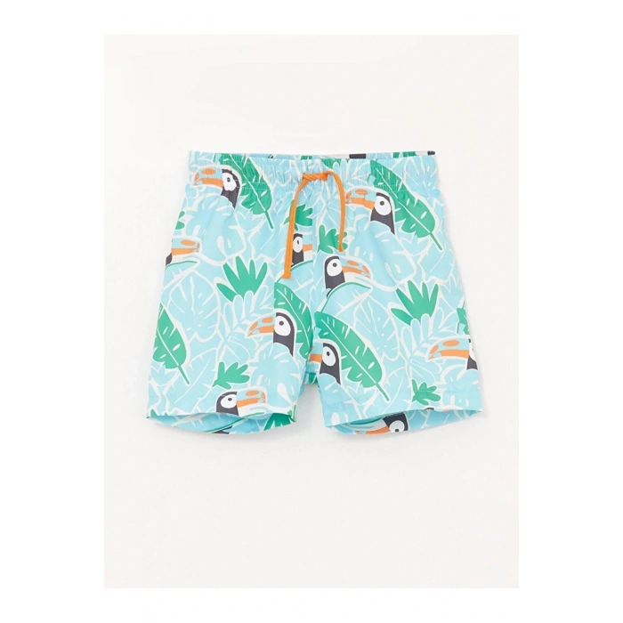 LCW Erkek Bebek Beli Lastikli Baskılı Deniz Şort