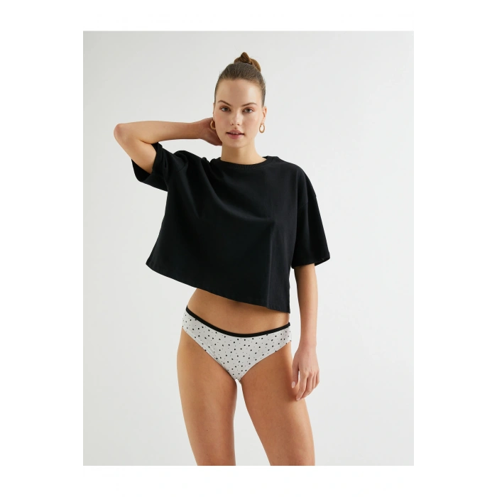 Dantelli Külot Pamuklu Brazilian Baskılı