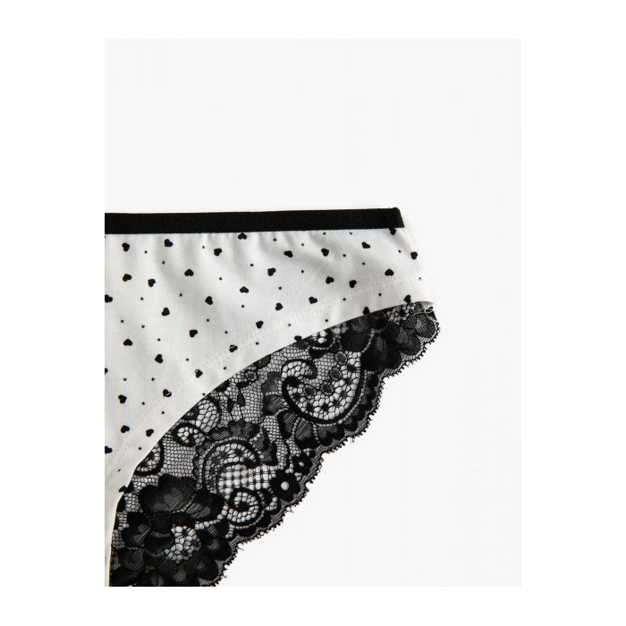 Dantelli Külot Pamuklu Brazilian Baskılı