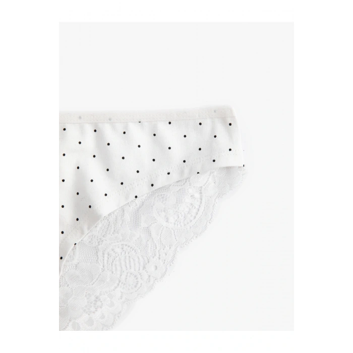 Dantelli Külot Pamuklu Brazilian Baskılı