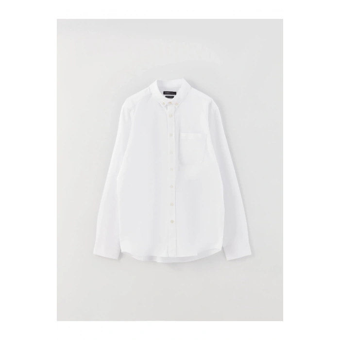 Regular Fit Uzun Kollu Oxford Erkek Gömlek