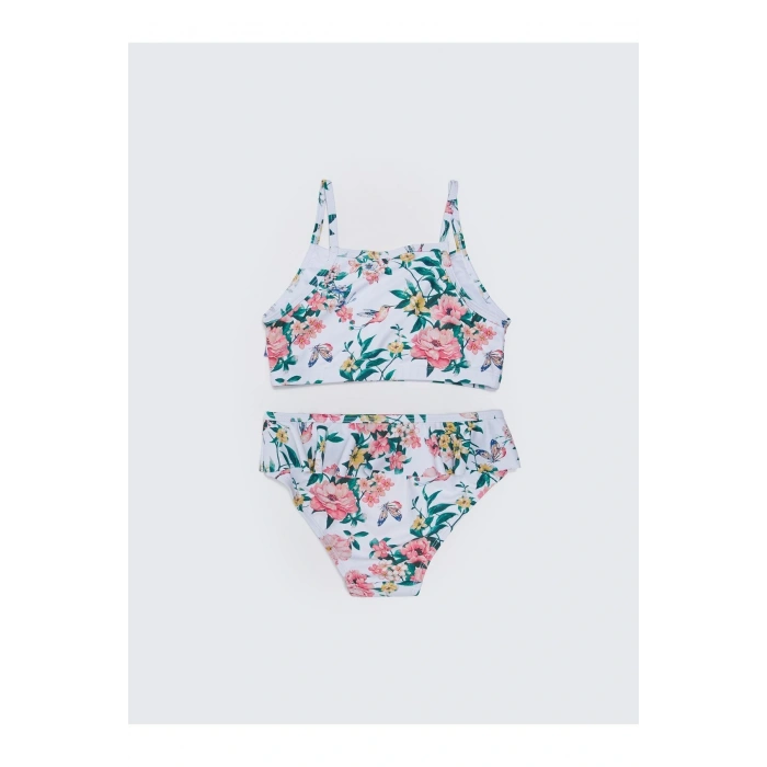 Baskılı Kız Çocuk Bikini