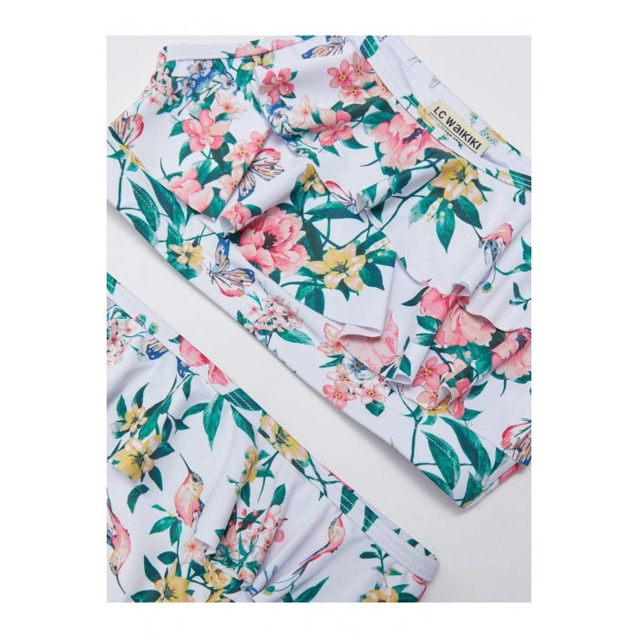 Baskılı Kız Çocuk Bikini