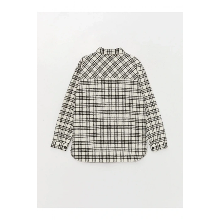 LCW Kids Ekose Uzun Kollu Kız Çocuk Gömlek