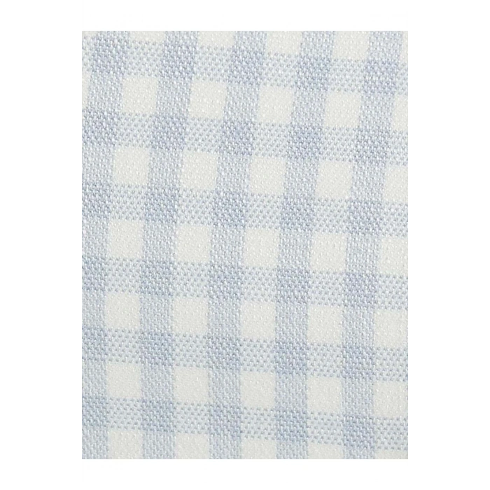 X Tuba Ünsal - Düğmeli Kruvaze Crop Yelek 4SAK20115UW Mavi Ekose