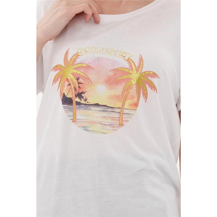 Baskılı T-shirt 23y-tst0448k1