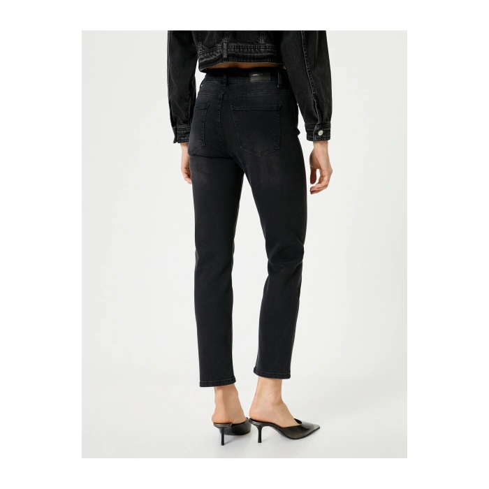 Kadın Jean Pantolon Siyah 4sal40318md