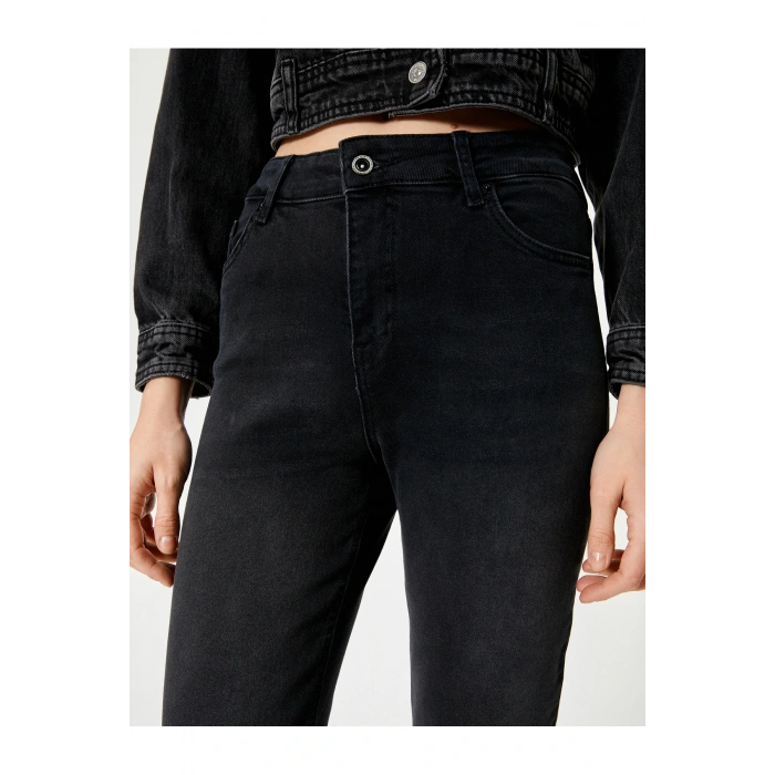 Kadın Jean Pantolon Siyah 4sal40318md