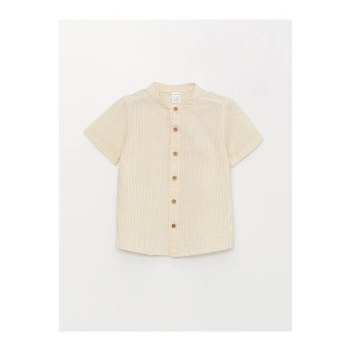 Hakim Yaka Kısa Kollu Erkek Bebek Gömlek