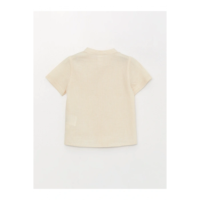 Hakim Yaka Kısa Kollu Erkek Bebek Gömlek