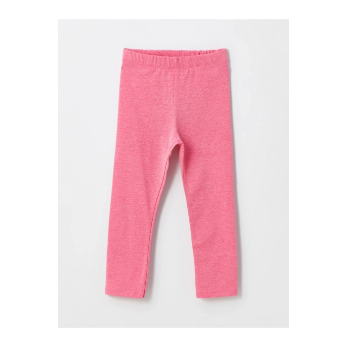 Bisiklet Yaka Kısa Kollu Baskılı Kız Bebek Tişört ve Tayt 2li Takım