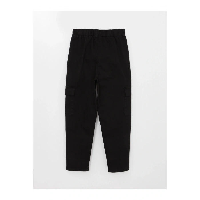 Beli Lastikli Basic Gabardin Kız Çocuk Pantolon