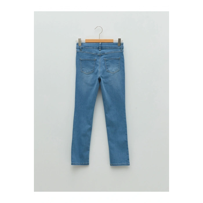 Slim Fit Kız Çocuk Jean Pantolon