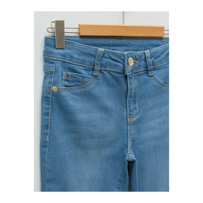 Slim Fit Kız Çocuk Jean Pantolon