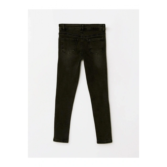 LCW Kids Siyah Rodeo Basic Kız Çocuk Jean Pantolon