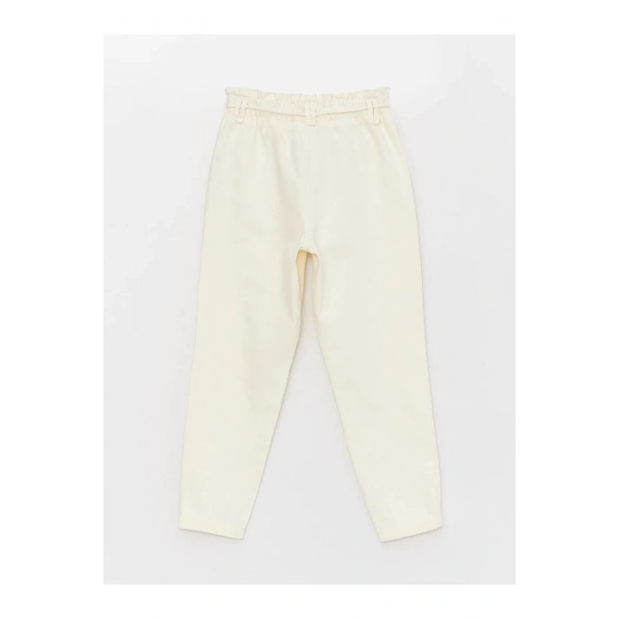 Kids Beli Lastikli Mom Fit Kız Çocuk Pantolon