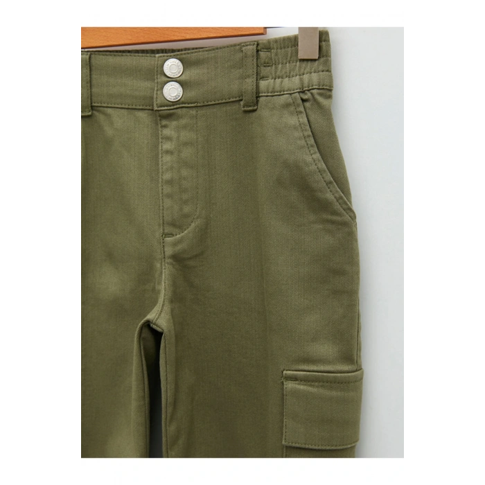 Beli Lastikli Gabardin Kız Çocuk Kargo Pantolon S23231z4 - Rqm