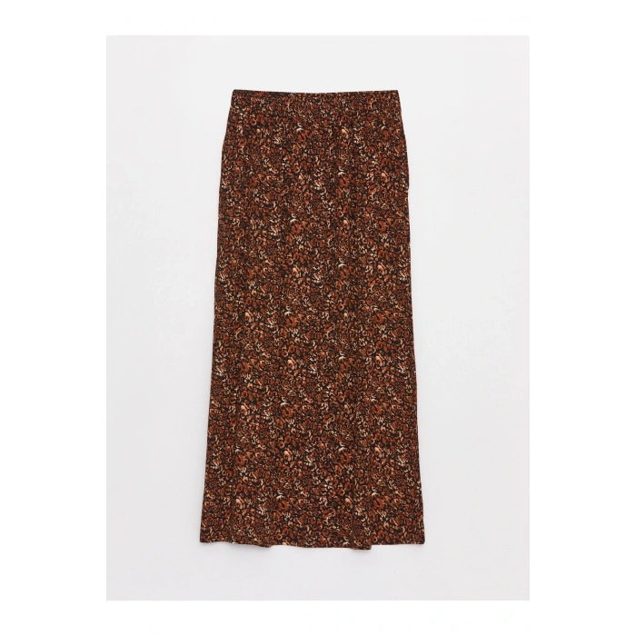 Beli Lastikli Desenli Belmando Kadın Etek