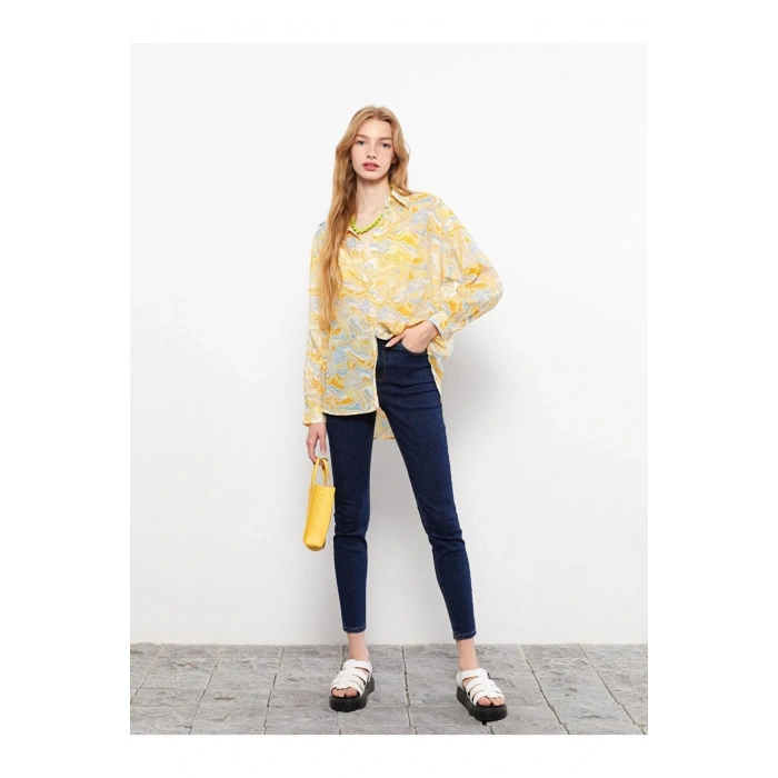 LCW Jeans Yüksek Bel Süper Skinny Fit Cep Detaylı Kadın Rodeo Jean Pantolon