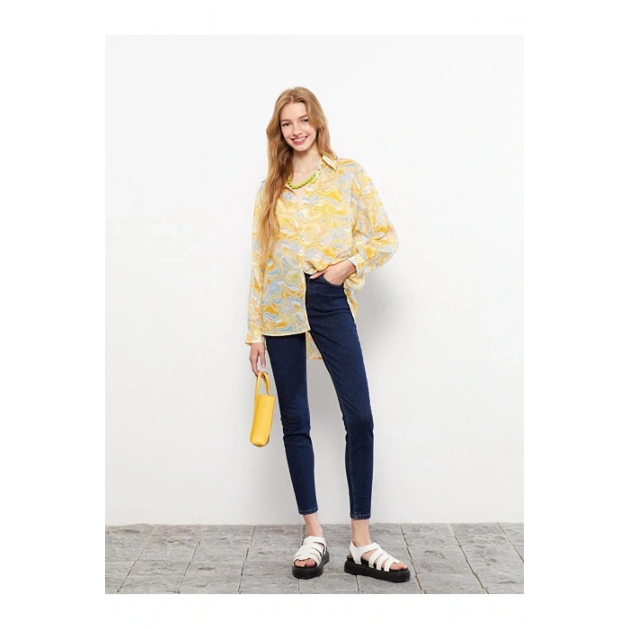 LCW Jeans Yüksek Bel Süper Skinny Fit Cep Detaylı Kadın Rodeo Jean Pantolon