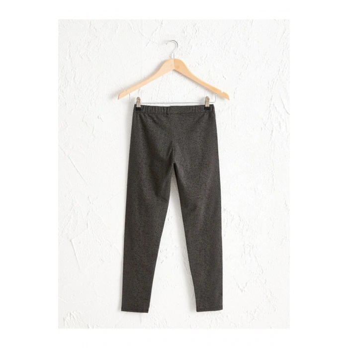 Kadın Antrasit Baskili  Tayt