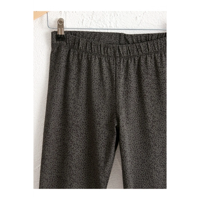 Kadın Antrasit Baskili  Tayt