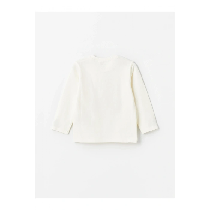 Bisiklet Yaka Uzun Kollu Erkek Bebek Tişört ve Eşofman Alt  2li