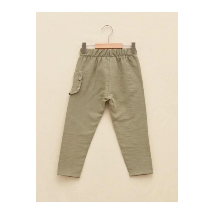 Baby Beli Lastikli Kız Bebek Pantolon