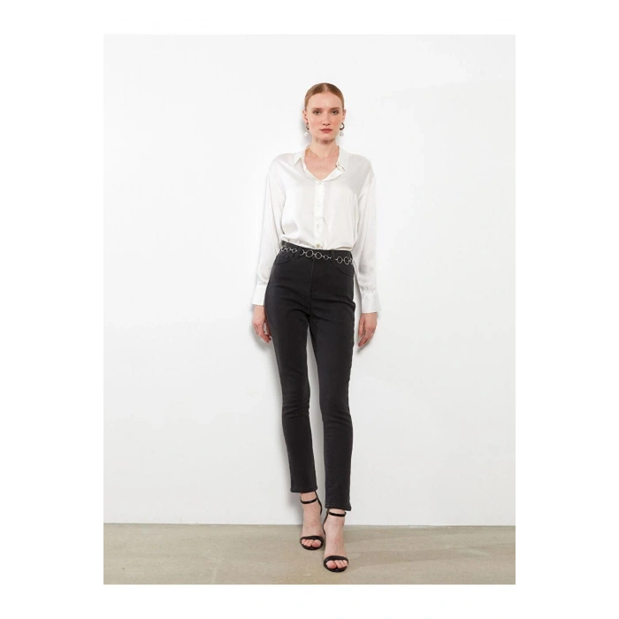 LCWAIKIKI Basic Slim Fit Düz Kadın Jean Pantolon