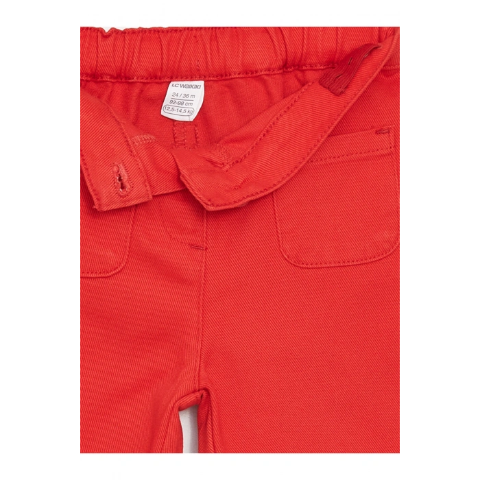 Basic Geniş Paça Gabardin Kız Bebek Pantolon