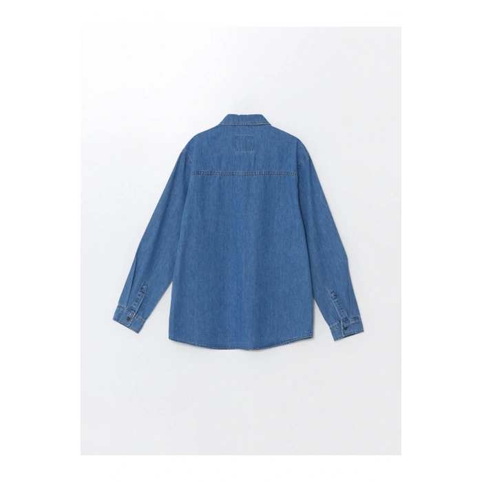 LCW Regular Fit Uzun Kollu Erkek Jean Gömlek