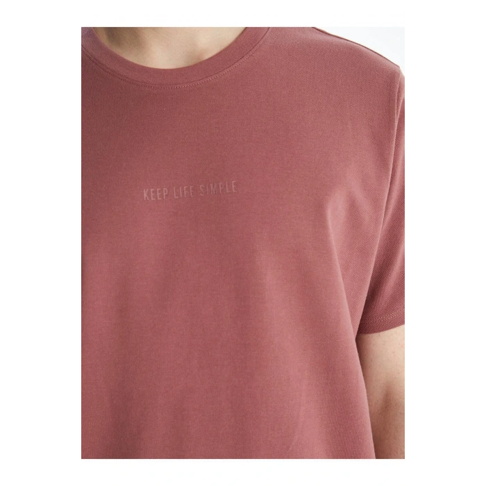 LCW Casual Bisiklet Yaka Kısa Kollu Baskılı Erkek Tişört